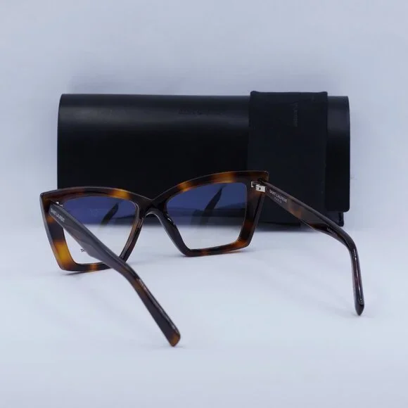 Saint Laurent SL657OPT 002 Square Eyeglasses 54mm - Havana  display picture 3